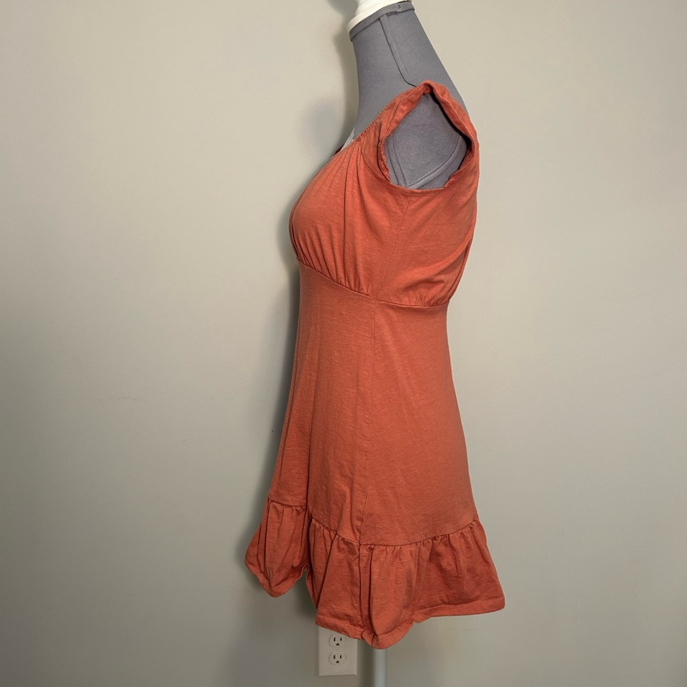 Dusty Pink Ruffle Hem Dress - Picture 6 of 7